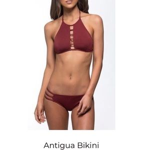 Maroon bikini